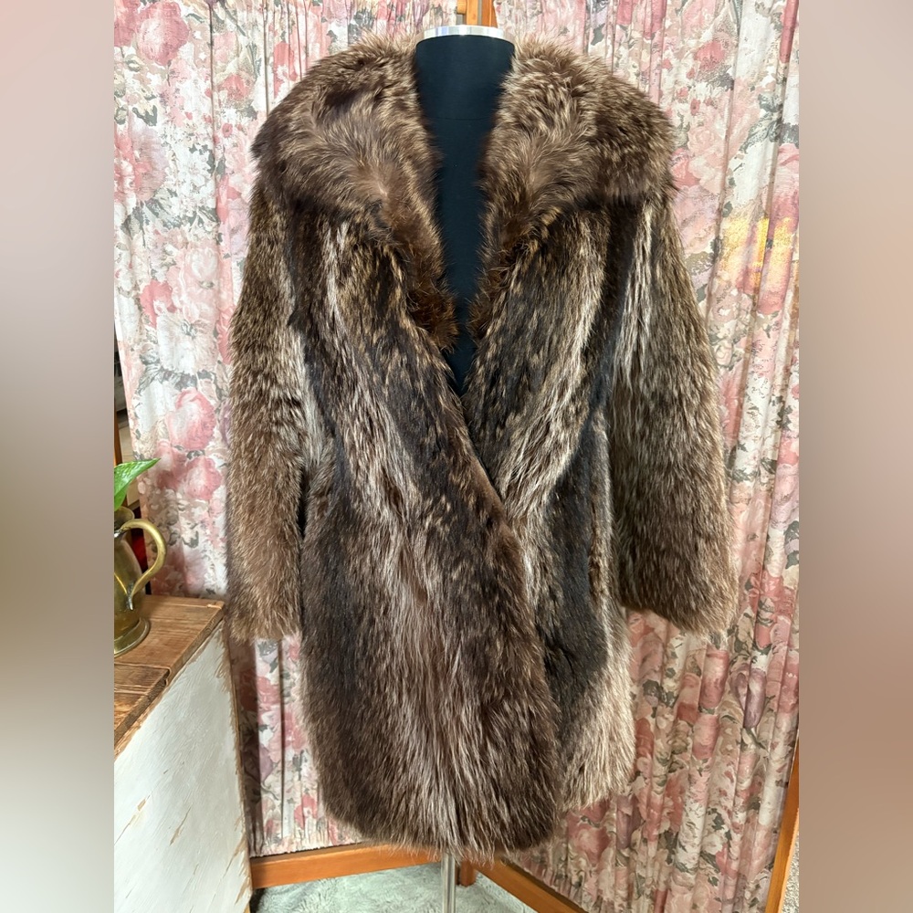 Vintage Brown Fur Coat